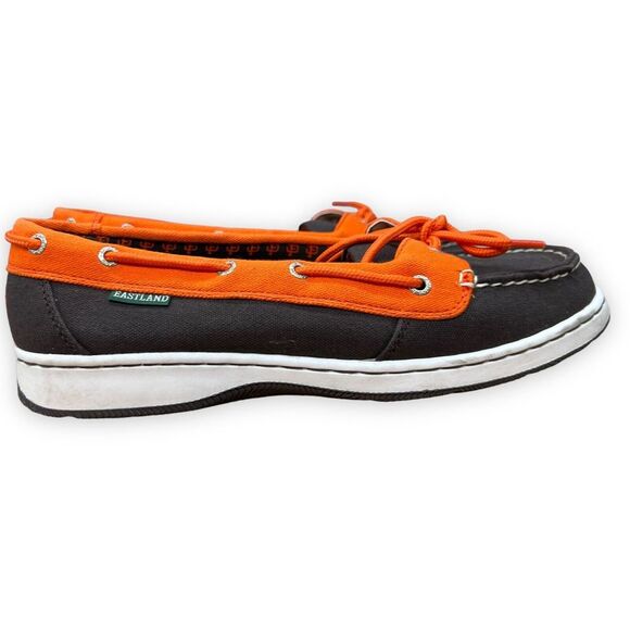 Eastland Boat Shoes Womens 10 M Orange Brown San Francisco Giants Top Sider MLB - Picture 3 of 7